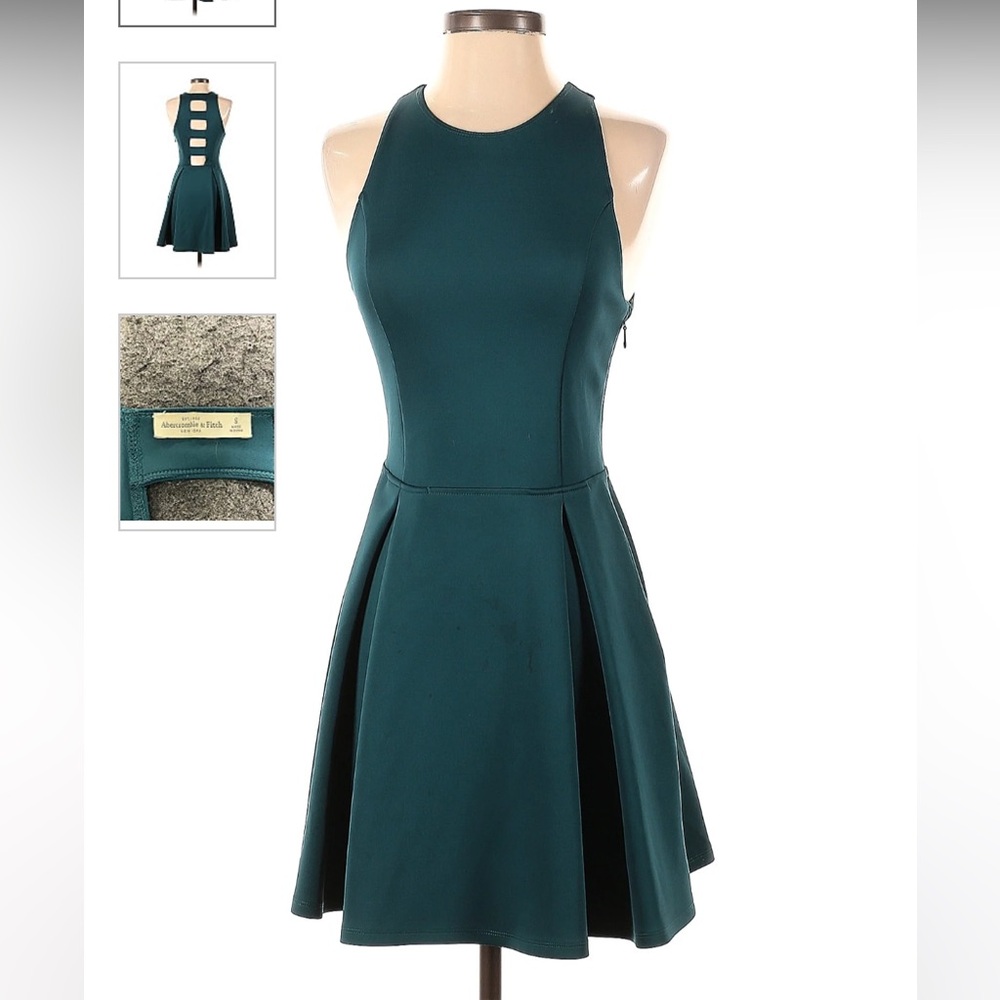 Abercrombie Aline teal dress